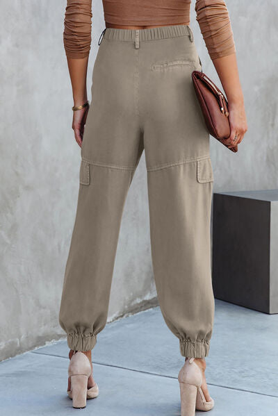 CAROLINE High Waist Cargo Pants