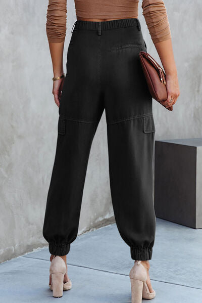 CAROLINE High Waist Cargo Pants